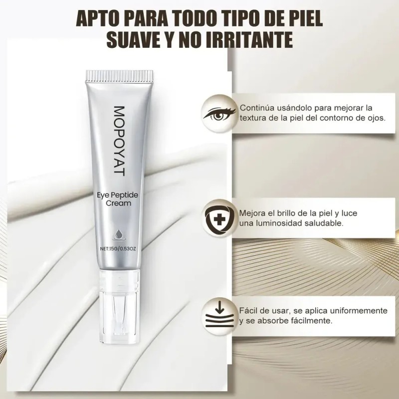 Crema para Ojos Mopoyat Ácido Hialurónico Hidrata Contorno y Reduce