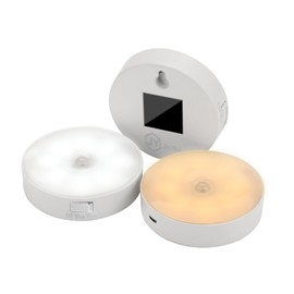 Indoor Motion Sensor Light, USB Rechargeable, 800 milliamps Ultra-Large Battery for Long-Lasting Usage, Stickable Anywhere, Suitable for Home Kitchen, Hallway, Cabinet, and Bathroom Lighting（3 Pack）