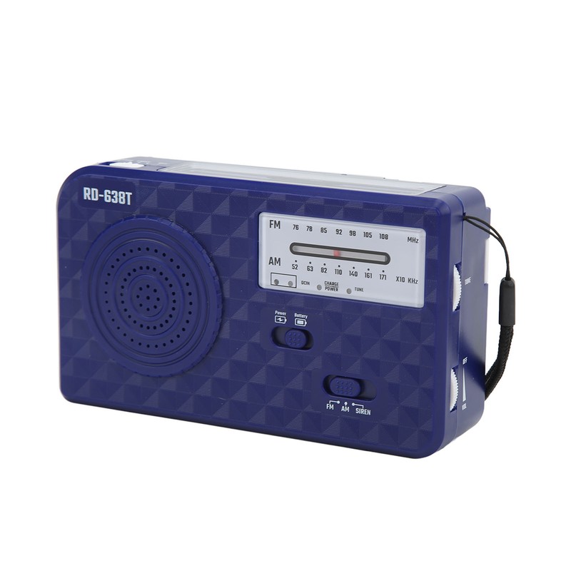 Hand Crank Solar Radio Multifunctional Emergency Radio With LED Flashlight