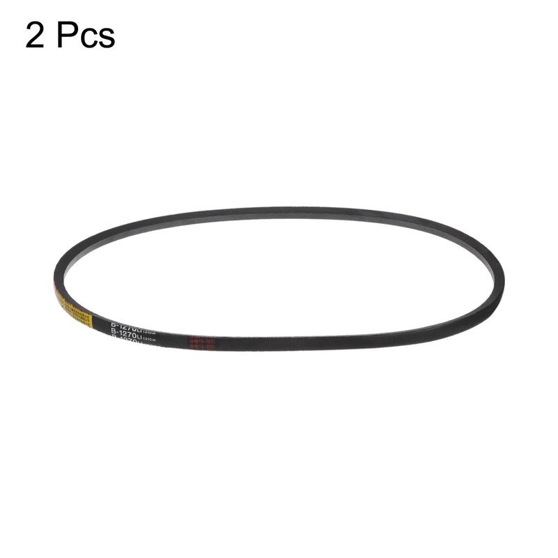 sourcing map 2 pieces B-1270 V-belt drive belt 1270 mm