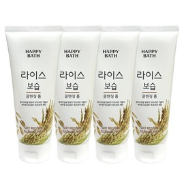 Happy Bath 해피바스 라이스 쌀 보습 클렌징폼 200ml 4개 Happy Bath Rice Moisturizing Cleansing Foam 200ml 4 pieces