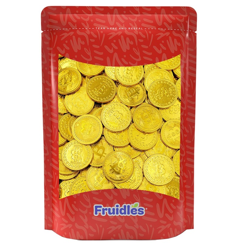 Fruidles Original Crypto Chocolate Coins, Made with Premium Belgian Chocolate,