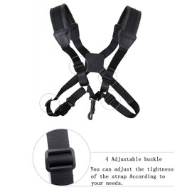 Saxophone Strap Quality Leather Cross Strap with Thicker Material on the Shoulders Suits for Saxophone