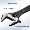 WORKPRO 6" Adjustable Wrench Black Oxide Wrench Inch/Metric Scale Cr-V