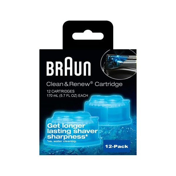 Braun Syncro Shaver System Clean & Renew Refills (12 Count Economy Size)