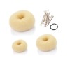 Beaute Galleria 3 Pieces Hair Donut Bun Maker Ring Style