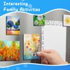 Engrowtic 30 Pcs Mini Magnetic Canvas Panel Boards Magnetic Painting