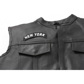 New York Patch - 4x1.75 inch. Embroidered Iron on Patch