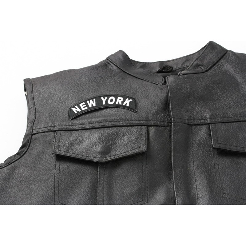 New York Patch - 4x1.75 inch. Embroidered Iron on Patch