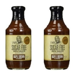 G Hughes BBQ Sauce SugarFree Maple Brown 18 oz (Pack of 2)