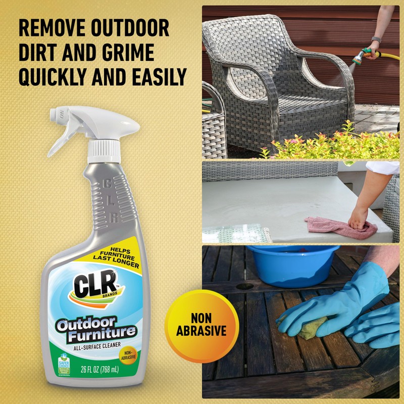 CLR Brands Outdoor Furniture Cleaner, 26 oz. Spray Bottle, Cleans