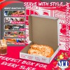 MT Products Pizza Boxes Extra Thin 10" x 2" Clay