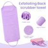 Toalla exfoliante de espalda de doble cara, 3 piezas, exfoliante