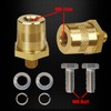 Ampper M8 Thread Male Brass Battery Terminal Charging Posts, M8