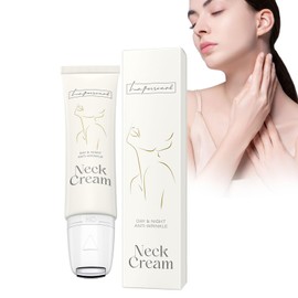 LA.PERSONAL Neck Cream, Natural Neck Firming Cream and Against Wrinkles, Neck Firming Cream for Saggy Skin, Fine Lines, Décolleté with Lift Cooling Roller, 2.14 oz/60 g