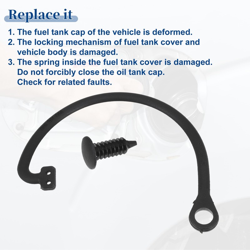 ACROPIX Fuel Tank Cap Tether Fuel Tank Rope Curved Shape