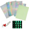 Fishing Lure Tape Stickers,15pcs Reflective Fish Scales Lures Bait Sticker