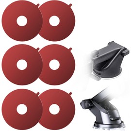 Super Strong Double Sided Tape, Removable, DIY, Multi-purpose, Round 2.2 inches (55 mm), Suction Cup Auxiliary, Heat Resistant, Waterproof, For Home, Car, Commercial Use (6 Pieces)