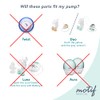 Motif Medical Plastic Diaphragms Replacement Parts - Compatible w/Duo Double