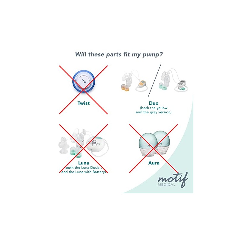 Motif Medical Plastic Diaphragms Replacement Parts - Compatible w/Duo Double