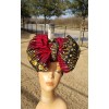 Red african print headwrap