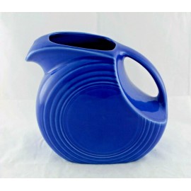 Homer Laughlin China FIESTA SAPPHIRE LARGE DISK PITCHER "New 1996 Original Stock" w/Factory Box