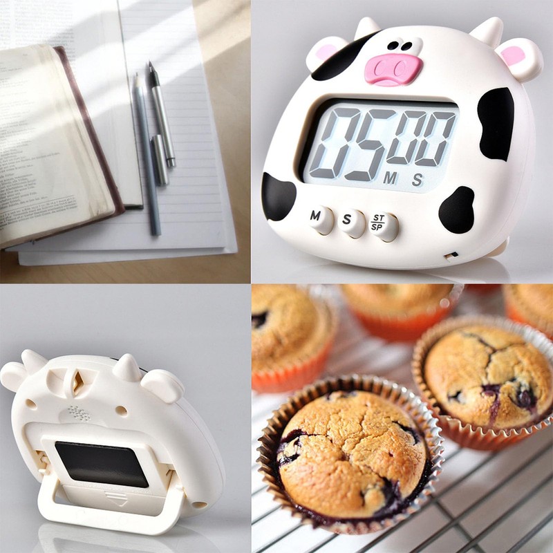 Digital Timer, Cute Animal Small Timer For Kids with Large