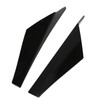 2pcs Rear Window Side Spoiler ABS Glossy Black Wing Trim