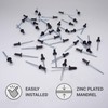 Pack of 100 Painted Blind Rivets 4.0 x 10 mm,