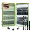 Individual Eyelashes Lash Clusters Kit 551 Pcs 10-16MM with Tweezer