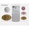 NanTun ABS Engraved 9cm x 5.5cm Oval Table Numbers Pubs