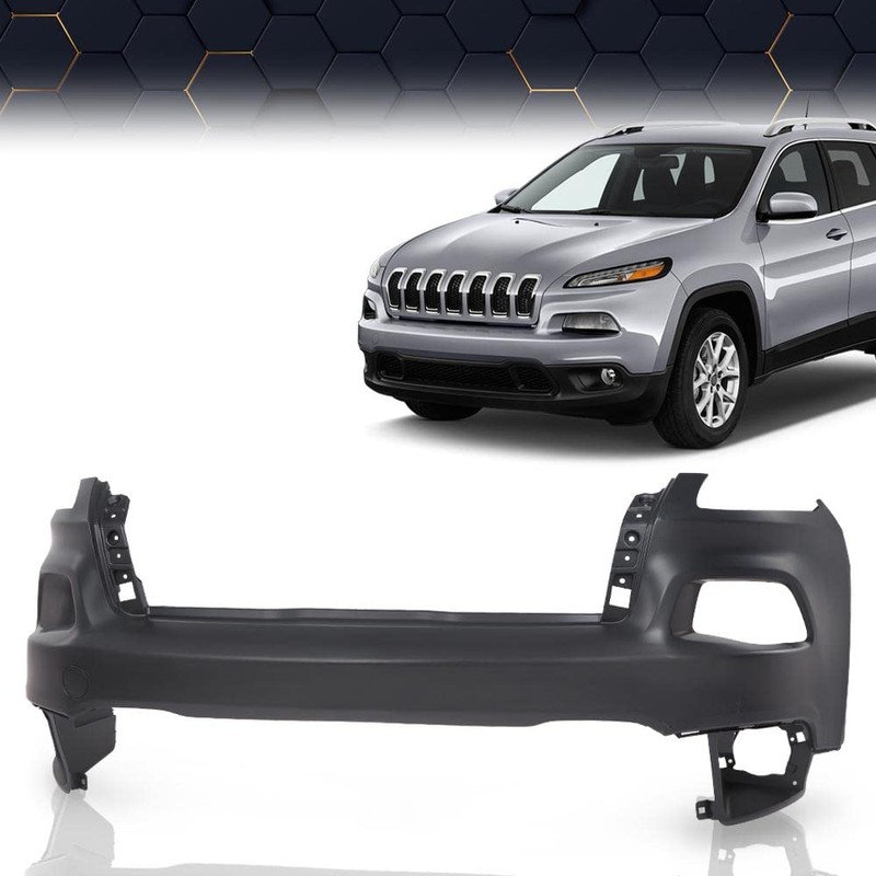 PIT66 Front Upper Bumper Cover Replacement Compatible With Jeep Cherokee