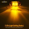 Amber Red 2.5" 2 Diode Oval LED Trailer Truck Clearance