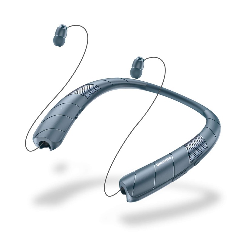Gardway Bluetooth Headphones Speaker 2 in 1，Neckband Bluetooth Headphones with