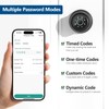Vanzbon Fingerprint Door Lock for Bedrooms, 4 in 1 Smart
