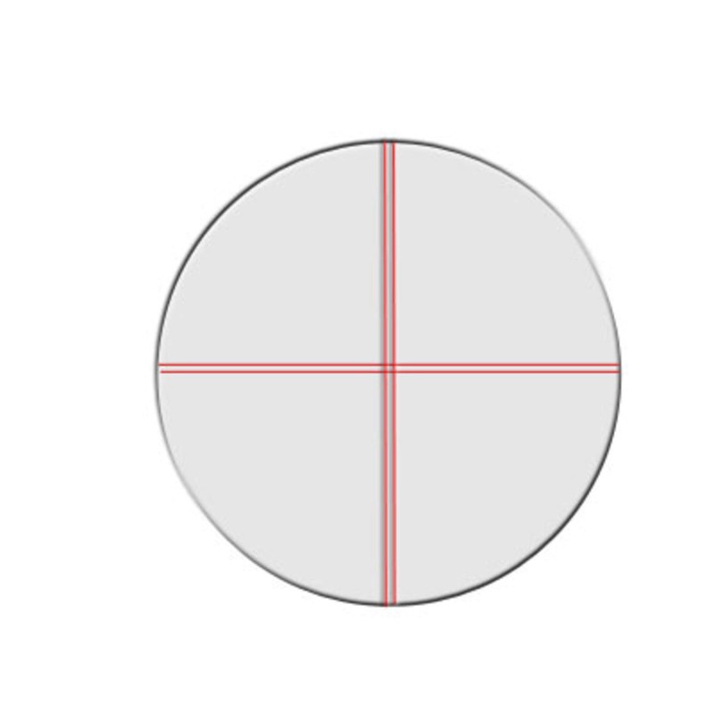 Seben Illuminated Reticle Eyepiece Plossl 12.5mm Dual Crosshair 1.25“ Telescope