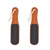 KAZIPOP 2PCS Foot File Foot Rasp Wooden Handle Pedicure Tool