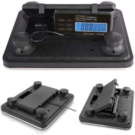 MejorChoy 660lbs Postal Scale LCD Digital Scale Floor Platform Scale 300kg Capacity for Shipping Weighing