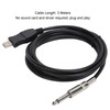 Guitar USB Cable 3 Meters Compatible with The Computer Connection