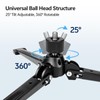 TONYBOO Monopod Tripod Base, Heavy Duty Aluminum Monopod Support Feet