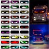 GOODFITMENT 2X 590mm Windshield Devil LED Eyes Light Soft Screen