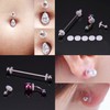ZS 60Pcs Silicone Healing Non Pull Piercing Discs for Piercing