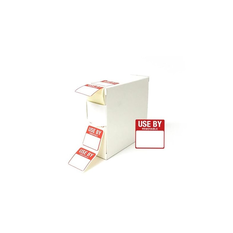Use by Food Labels Date DY054 25x25mm 1000 Labels Box