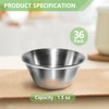 Artcome 36 Pack Stainless Steel Condiment Sauce Cups Great for