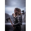 22-Inch Hand-Forged Viking Axe with Sheath, Hatchet with Sheath, Axe