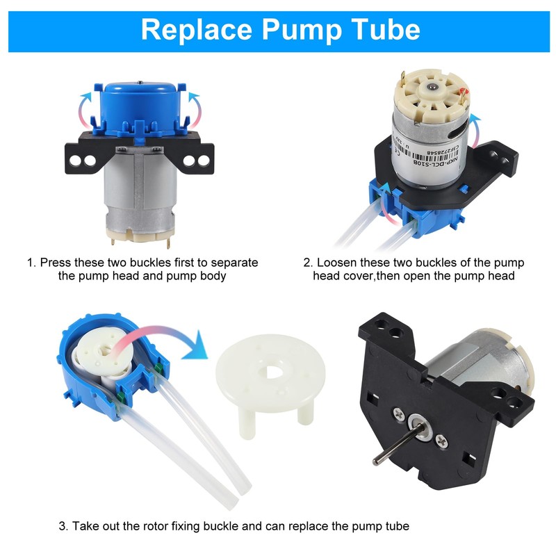DC 12V Self Priming Mute Peristaltic Liquid Pump Dosing Pump