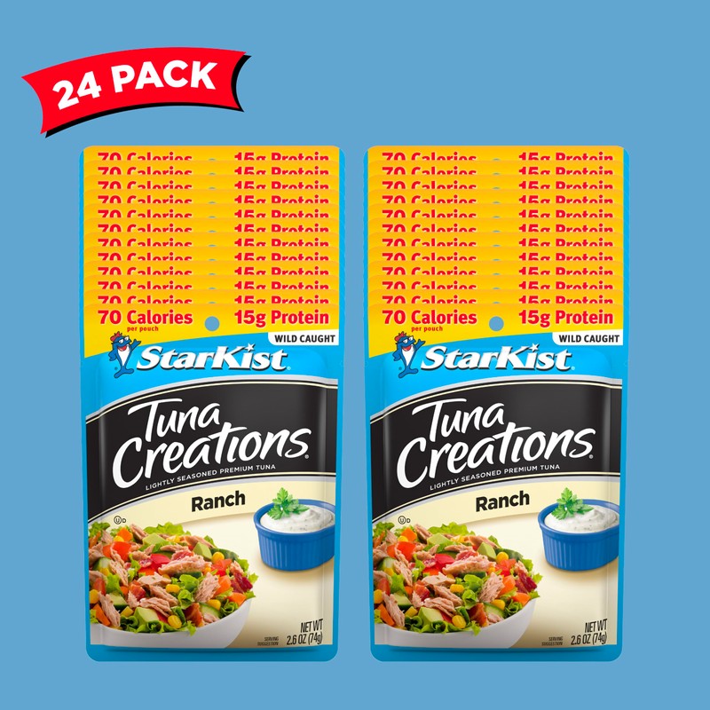 StarKist Tuna Creations Ranch, 2.6 oz Pouch (24 Pack) Ready