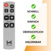 Seki Medium Learning Universal TV Remote Silver