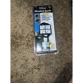 Master Lock Gun Lock 107KADSPT Steel Padlock with Keys Braided Steel Cable