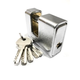 75mm Armoured Steel Covered Keyed Padlock